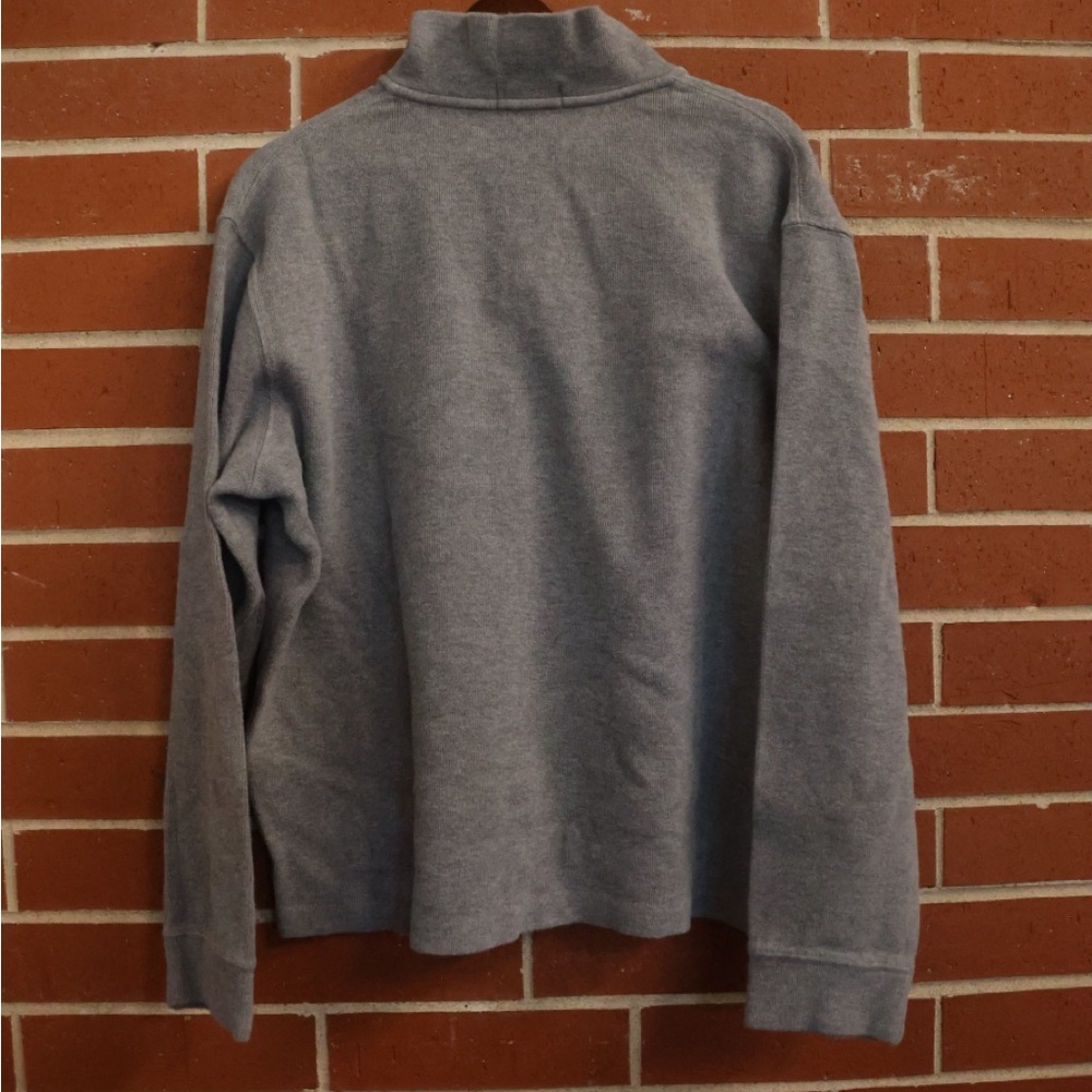Polo Ralph Lauren Men’s 1/4 Zip Pullover Sweater Gray Size L - Picture 2 of 3